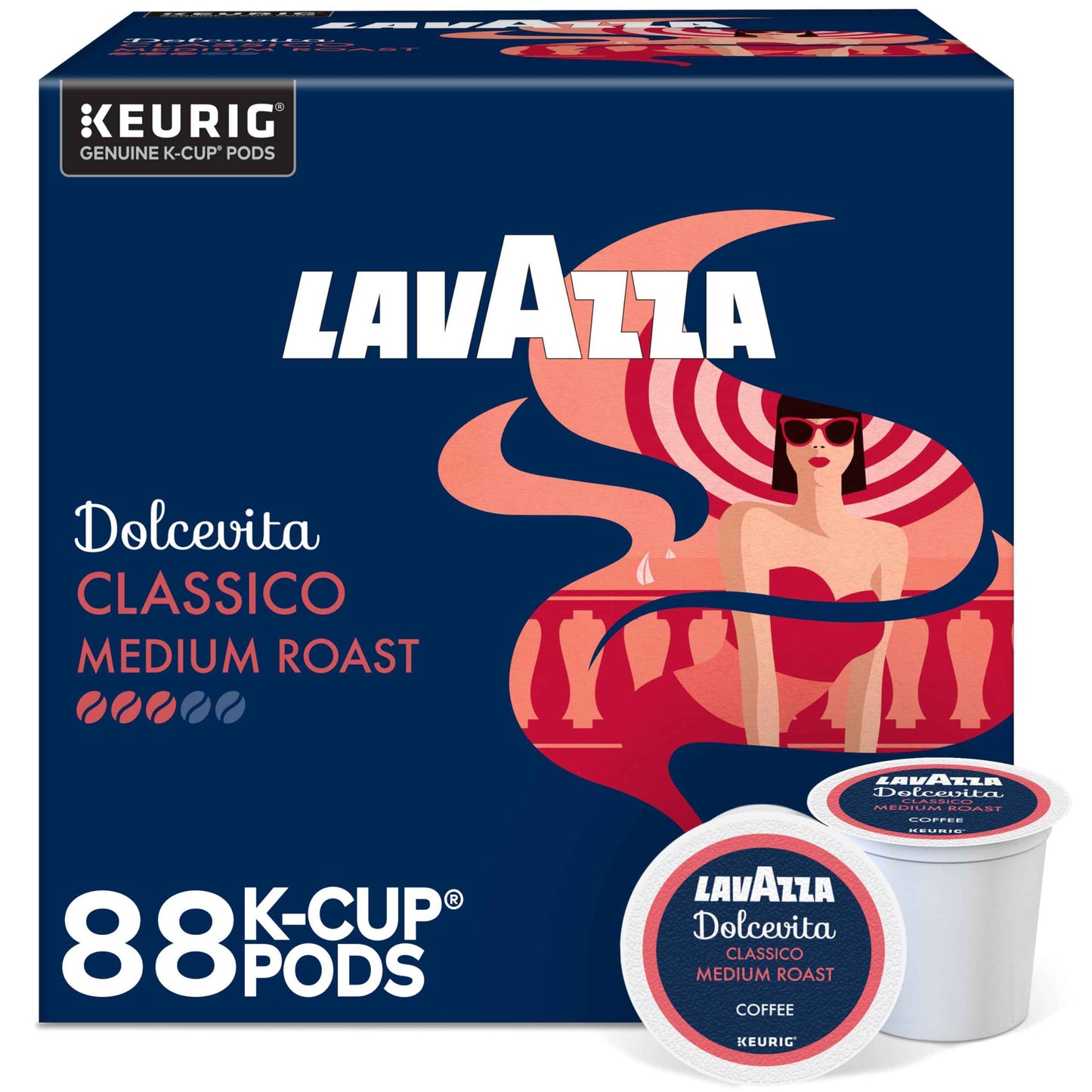 Lavazza Dolcevita, Single-Serve Keurig K-Cup Pods, Medium Roast Coffee