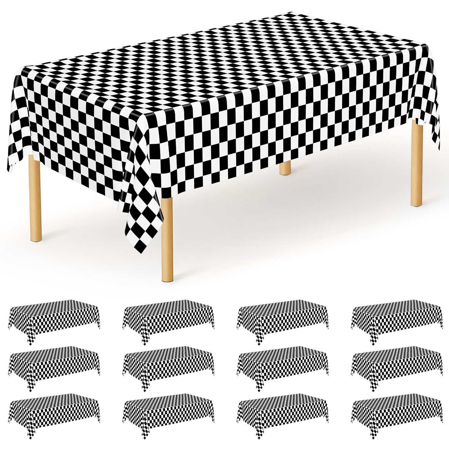 Racing Plaid - 12pcs 54x108 in