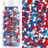 Halloween Sprinkles, Edible Candy Eyes Ghost Mix Halloween Cake Decorations, 4.6oz Black White Orange Jimmies Sprinkles for Cake Decorating