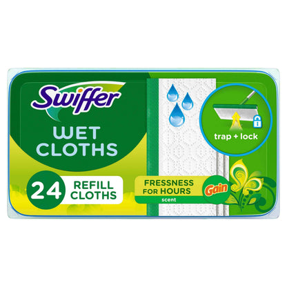 Swiffer Sweeper Wet Mopping Cloth Multi Surface Refills, Mops for Floor Cleaning, Febreze Lavender Scent