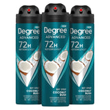 Degree Men Advanced Antiperspirant Deodorant Dry Spray 72-Hour Sweat and Odor Protection Deodorant For Men With MotionSense Technology, 3.8 Ounce
