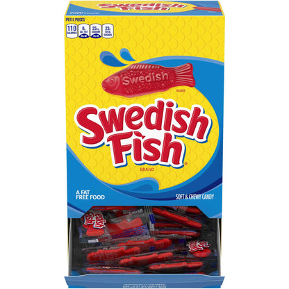 SWEDISH FISH Soft & Chewy Gummy Candy, Bulk Candy, 5 lb