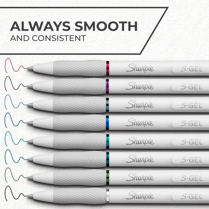 Sharpie_S-Gel_Pens_Fashion_Barrel_Gel_Pens_Pearl_White_Body_Medium_(0.7mm)_Point_Bold_Ink_Colors_8_Count