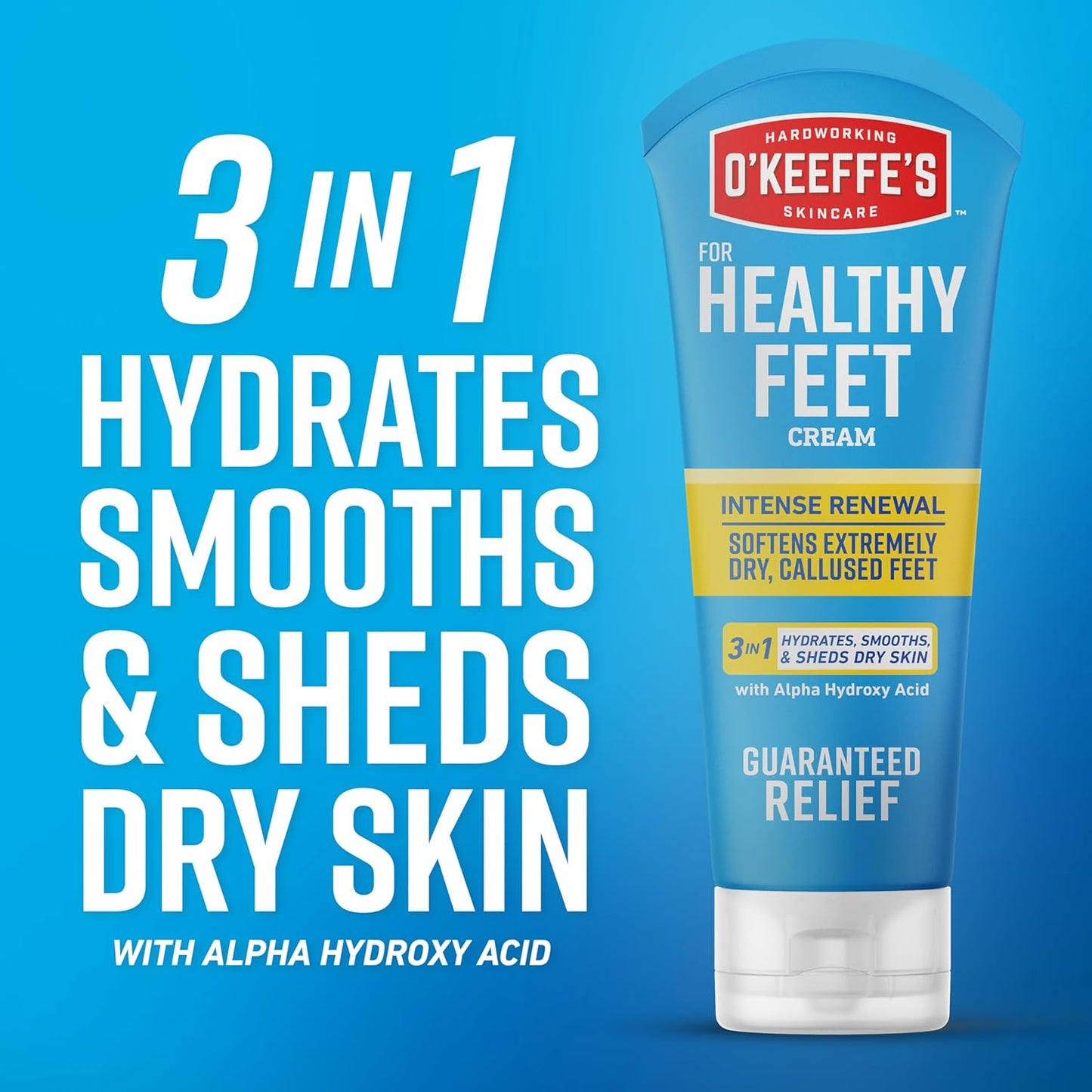 O'Keeffe's_for_Healthy_Feet_Intense_Renewal_Cream_with_Urea_&_Alpha_Hydroxy_Acid_-_3_oz_Tube_(1_Pack)_-_Chemically_Exfoliates_and_Softens_Extremely_Callused,_Dry_Feet