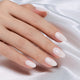 02-Short Almond - Natural Milky White