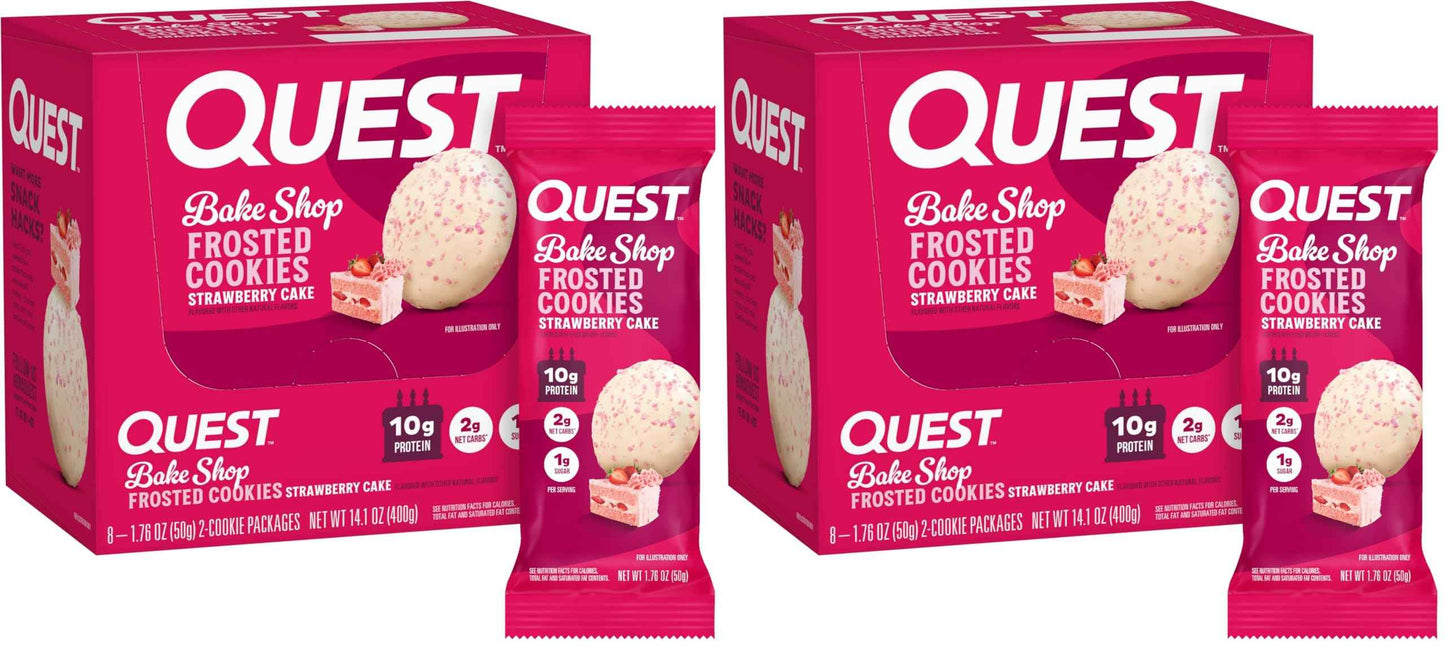 Quest Nutrition Frosted Protein Cookies, <1g Sugar, 5g Protein, 1g Net Carbs, Gluten Free