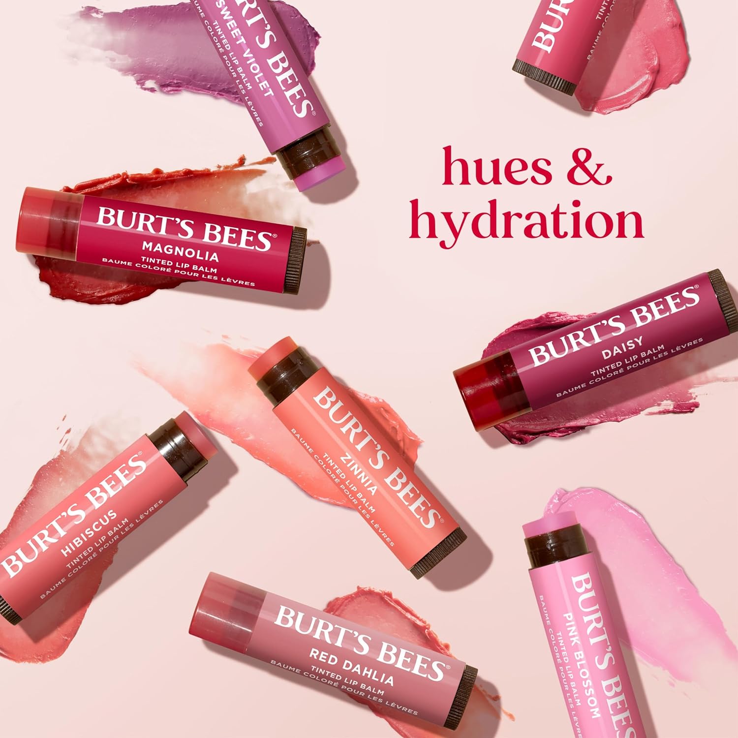 Burt's_Bees_Lip_Tint_Balm_with_Long_Lasting_2_in_1_Duo_Tinted_Balm_Formula,_Color_Infused_with_Deeply_Hydrating_Shea_Butter_for_a_Natural_Looking_Buildable_Finish,_Fiery_Red_Dahlia_(2-Pack)