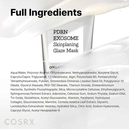 COSRX PDRN EXOSOME Glaze Wrapping Mask with SALMON DNA PDRN, Instant Glow, Easy Peel-Off Overnight Mask for Glass Skin, Firmness, Elasticity & Skin Texture Care, Mothers day gifts Korean Skin Care