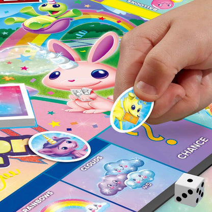 Monopoly Junior: Unicorn Edition Board Game | Magical-Themed Indoor Family Game | 2 to 4 Players | Preschool Games | Kids Gifts | Ages 5 and Up