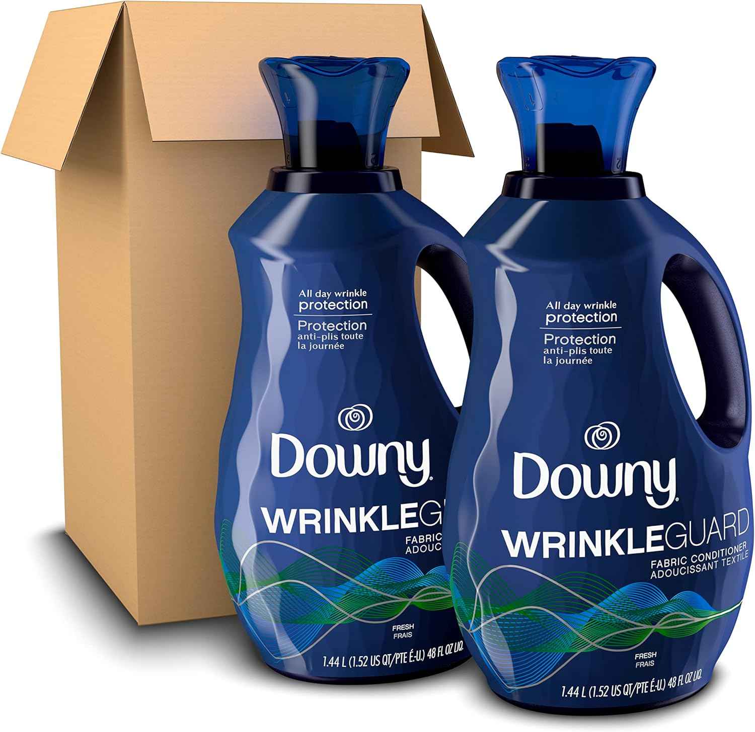 Downy WrinkleGuard Liquid Fabric Softener and Conditioner, Fresh