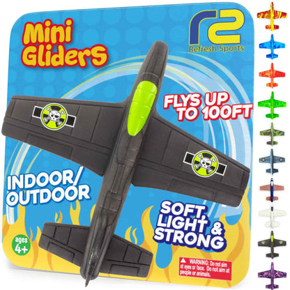 Airplane Toy Foam Airplanes for Kids - Best Easter Stuffers for Boys & Girls - Easy Throwing Air Planes - Gift Idea Toy Games - Styrofoam Plane Glider - Great Gifts for Ages 4 5 6 7 8 9+ Year Old