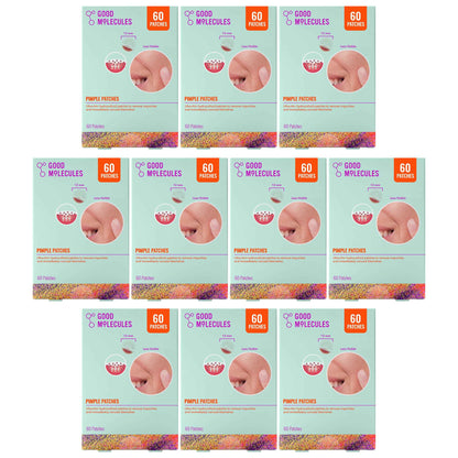 Good Molecules Pimple Patches for Face, Ultra-Thin Hydrocolloid Acne & Zit Patches, Invisible Under Makeup, Clinically Tested Acne Spot Treatment