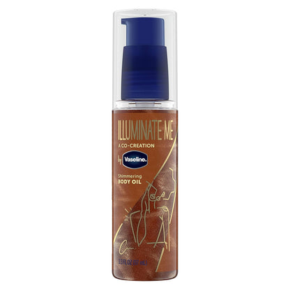 Vaseline_Illuminate_Me_Shimmering_Body_Oil_Created_for_Melanin_Rich_Skin,_Illuminates_Skin_with_Finishing_Touch_of_Shimmer_for_Glowing_Skin_3.3_oz
