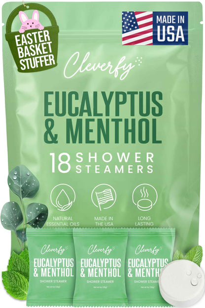 Cleverfy Shower Steamers Aromatherapy - Easter Basket Stuffers for Teens and Adults - Easter Gifts for Women and Men, Girls and Boys