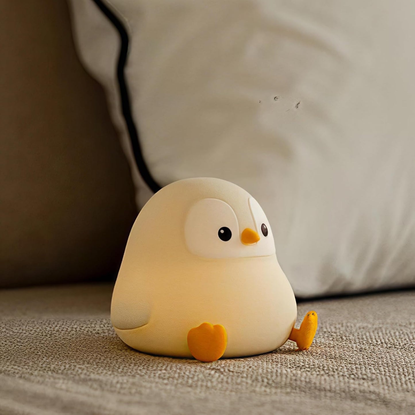 ATSUI_Penguin_Night_Light,_LED_Squishy_Novelty_Animal_Night_Lamp,_Food_Grade_Silicone,_2_Level_Dimmable,_Nursery_Nightlight_for_Desk_Decor,_Funny_Gifts_Stuff_for_Boys_Girls_Baby,_White_Elephant_Gifts