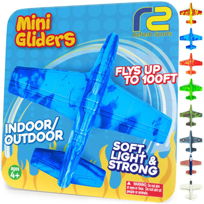 Airplane Toy Foam Airplanes for Kids - Best Easter Stuffers for Boys & Girls - Easy Throwing Air Planes - Gift Idea Toy Games - Styrofoam Plane Glider - Great Gifts for Ages 4 5 6 7 8 9+ Year Old