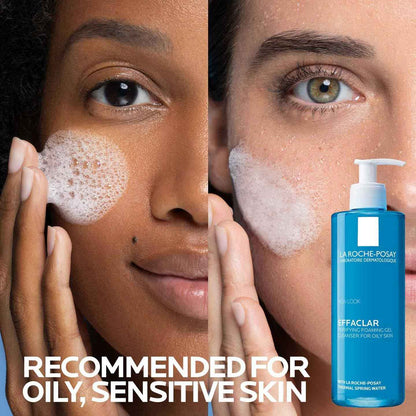 La Roche-Posay Effaclar Purifying Foaming Gel Cleanser for Oily Skin, With Zinc Pidolate To Remove Excess Oil, Alcohol Free & Oil Free, Face Wash For Oily Skin, Dermatologist & Sensitive Skin Tested