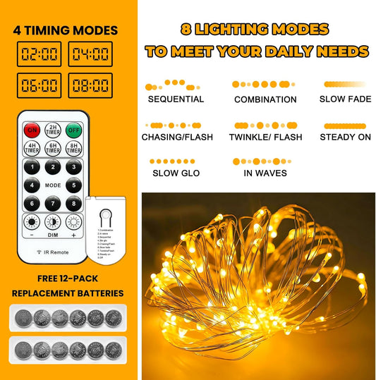 HXWEIYE_6_Pack_Fairy_Lights_Battery_Operated_with_Remote_&_Timer,_7ft_20LED_Mini_Firefly_Starry_Lights_Mason_Jar_Lights_for_Indoor_Outdoor_Bottle_Tree_Party_Wedding_Thanksgiving(Warm_White)