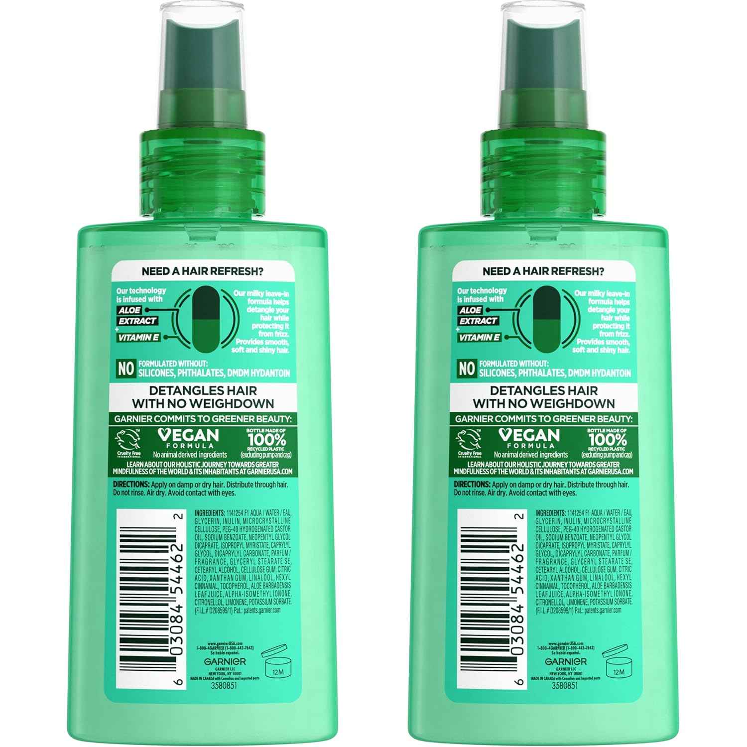 Garnier Fructis Pure Clean Detangler + Air Dry Spray