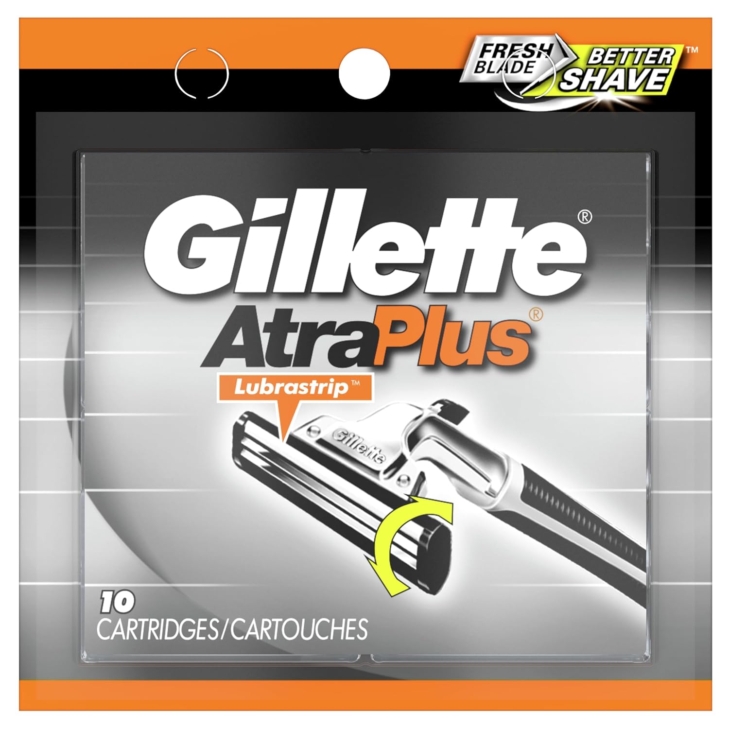Gillette_AltraPlus_Mens_Razor_Blade_Refills,_10_Count,_Lubra-Soft_Strip_for_Smoothness_and_Comfort