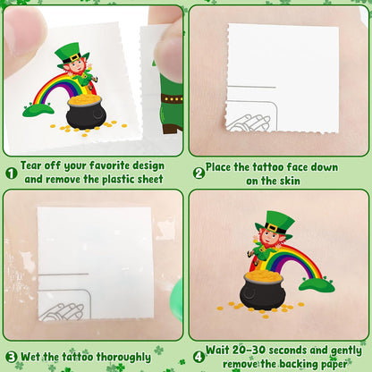 100_PCS_St_Patricks_Day_Tattoos,_Irish_Themed_St_Patricks_Day_Accessories_with_Green_Clover,_St_Patricks_Day_Temporary_Tattoos_for_St_Patricks_Day_Party_Favors_Decorations_Parade