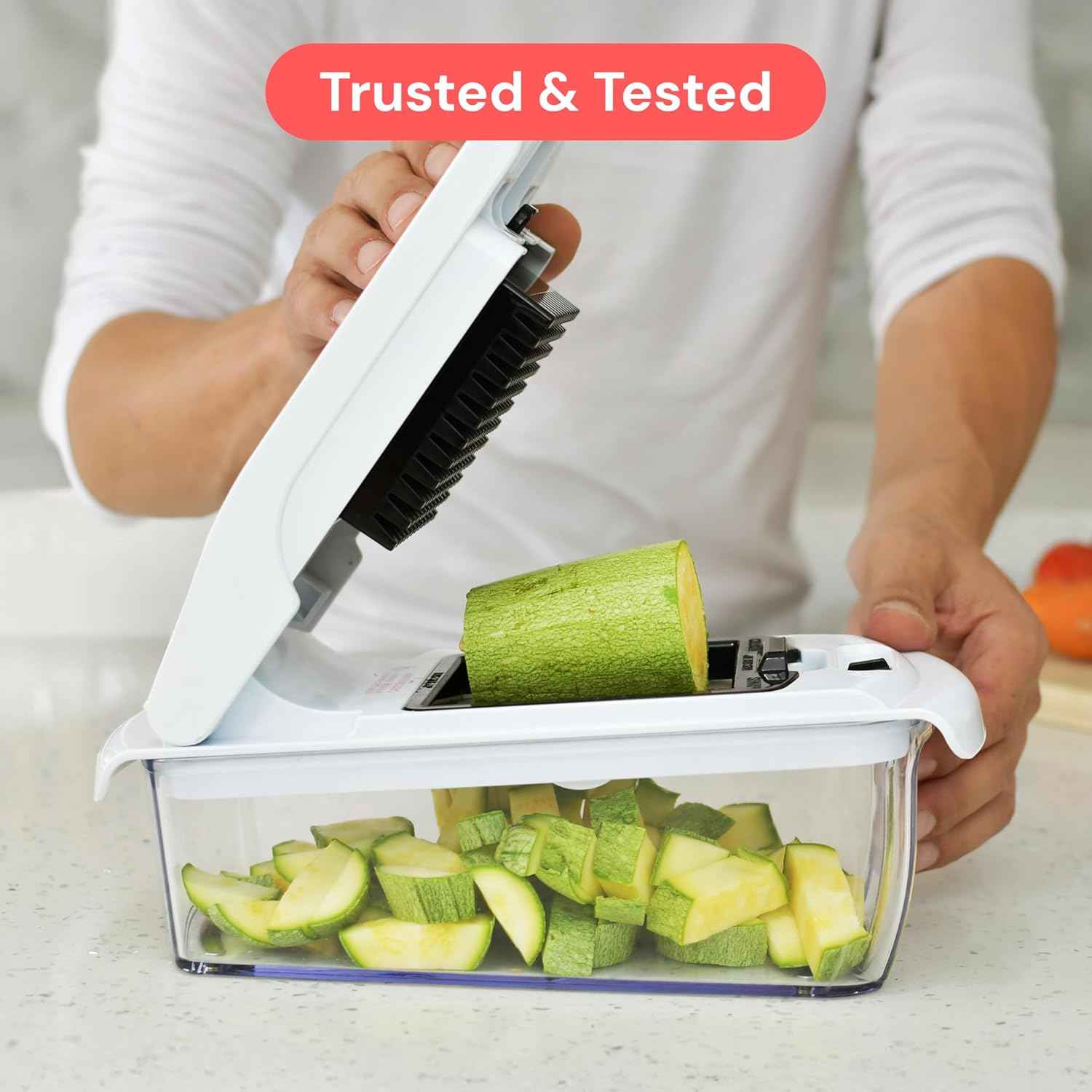 Fullstar The Original Pro Chopper - Vegetable Chopper and Spiralizer, Food Chopper with Container, Fruit Slicer, Kitchen Gadgets & Gifts, Home Essentials