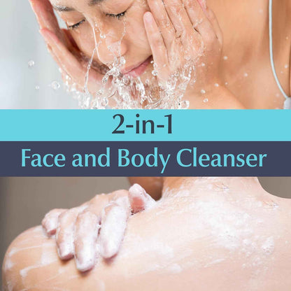 Eucerin Advanced Repair Cleansing Body and Face Cleanser, Gentle Face and Body Wash for Normal to Dry, Sensitive Skin, Soap Free and Unscented