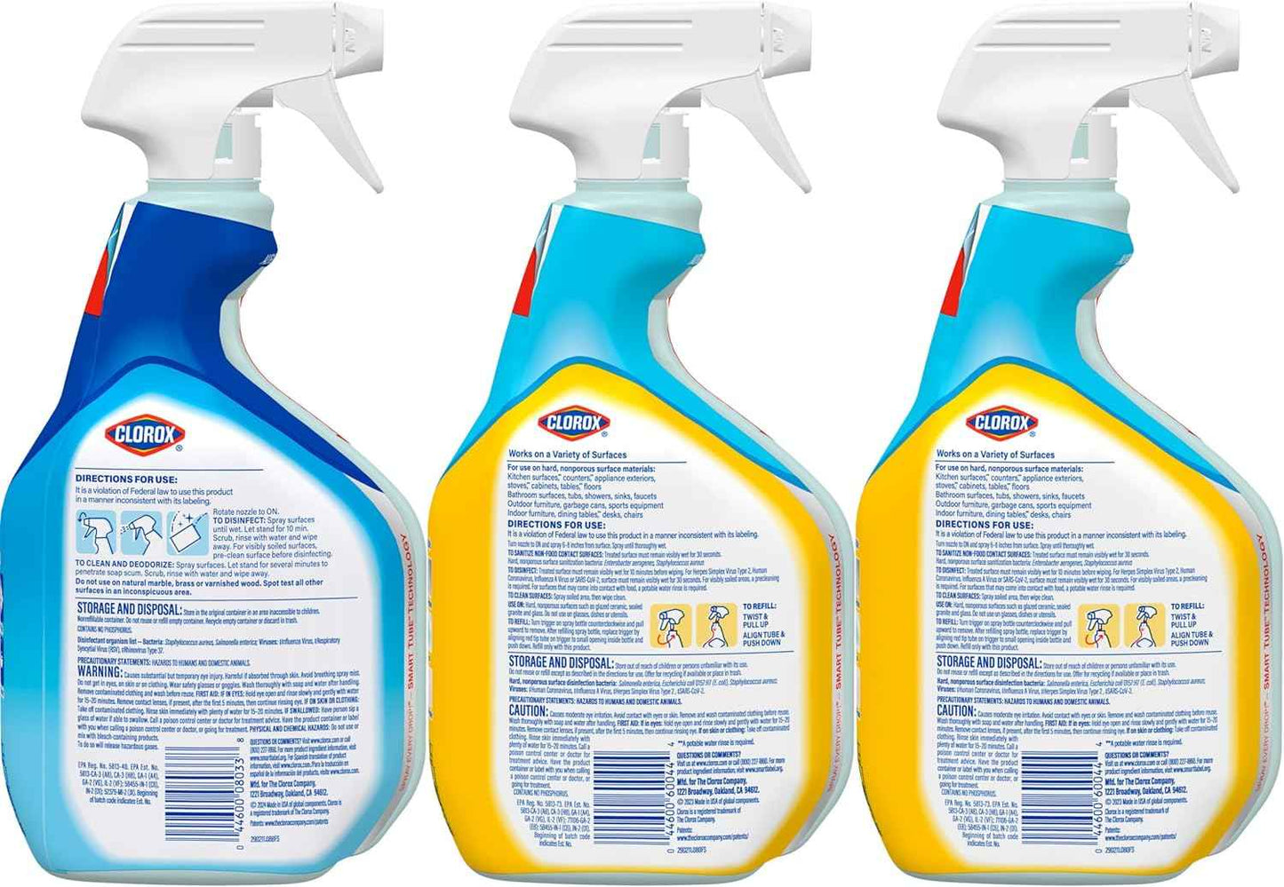 Clorox Disinfecting All-Purpose Cleaner and Bathroom Cleaner, Household Essentials
