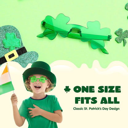 JOYIN_6_PCS_St._Patricks_Day_Sunglasses_Shamrock,_St_Patrick_Accessories_Shamrock_Glasses_Clover_Eyewear,_St_Patrick_Party_Favor_Supply