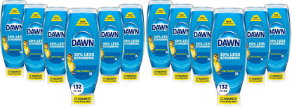 Dawn Ultra EZ-Squeeze Dish Soap Liquid, Dishwashing Liquid, Grease Removal, Upside Down Bottle, Original