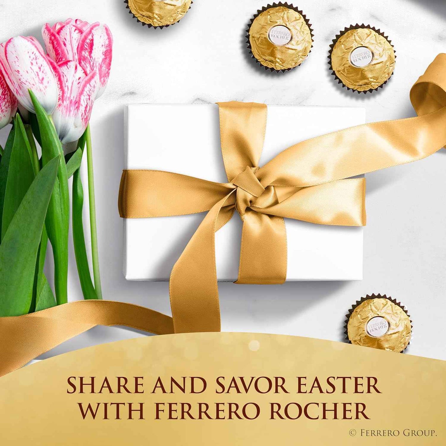 Ferrero Rocher, 13 Count, Premium Gourmet Milk Chocolate Hazelnut, Individually Wrapped Candy for Gifting in a Bunny-Shaped Box, Great Easter Gift, 5.7 oz