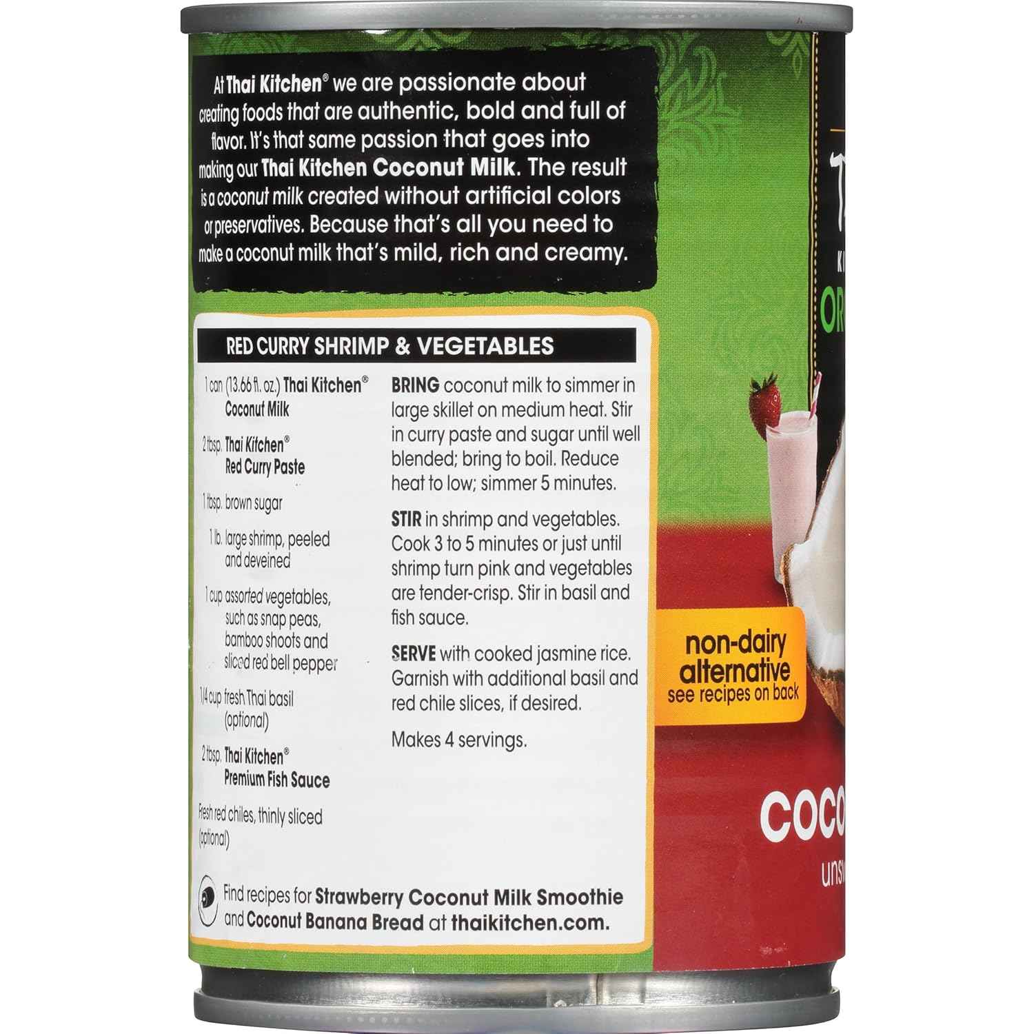 Thai Kitchen Organic Unsweetened, 13.66 fl oz