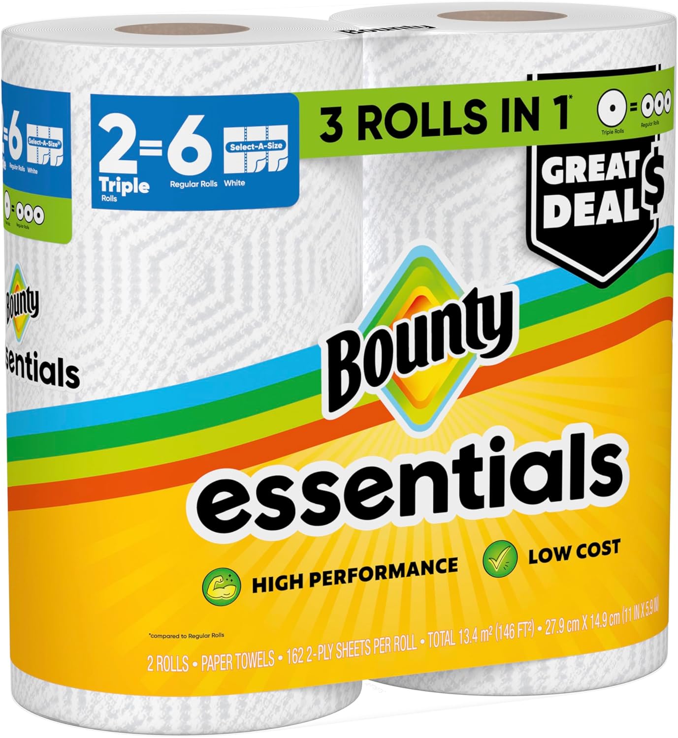 Bounty_Essentials_Select-A-Size_Paper_Towels,_White,_2_Triple_Rolls_=_6_Regular_Rolls_(Packaging_May_Vary)