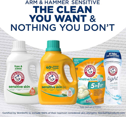 ARM & HAMMER Sensitive Skin, Liquid Laundry Detergent
