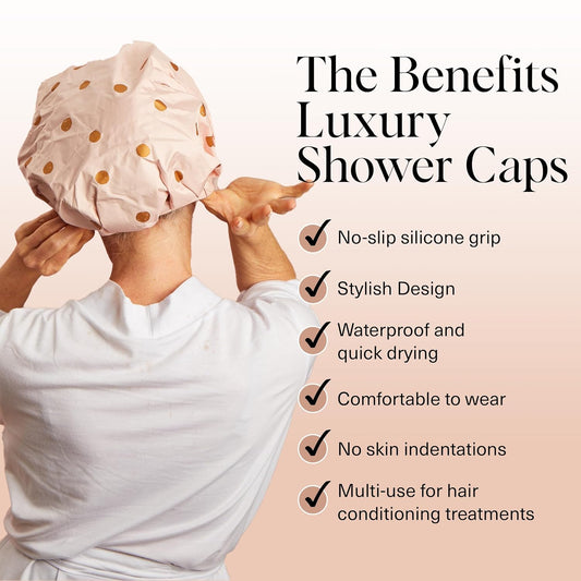 Kitsch_Luxury_Shower_Caps_for_Women_Reusable_Waterproof_-_Large_Shower_Cap_for_Women,_Non-slip,_Quick-dry_Hair_Cap_for_Long_and_Short_Hair,_Comfortable_and_Stylish_Design_-_Blush_Dot