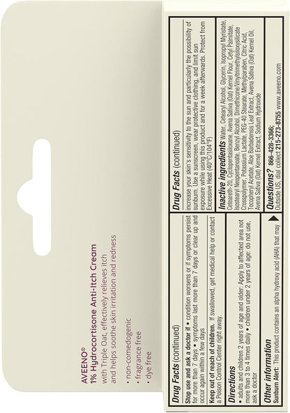 Aveeno_Maximum_Strength_1%_Hydrocortisone_Anti-Itch_Cream,_Triple_Oat,_Aloe_&_Vitamin_E_For_Itch_Relief_From_Eczema,_Psoriasis,_Insect_Bites,_Poison_Ivy,_Oak_&_Sumac_&_Detergents,_1_oz