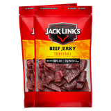 Jack Link's Beef Jerky, Large Jerky Bags - Flavorful Meat Snacks, Ready to Eat Protein Snacks with 10g of Protein per Serving, Made with 100% Beef - 9 Oz. (Pack of 2)