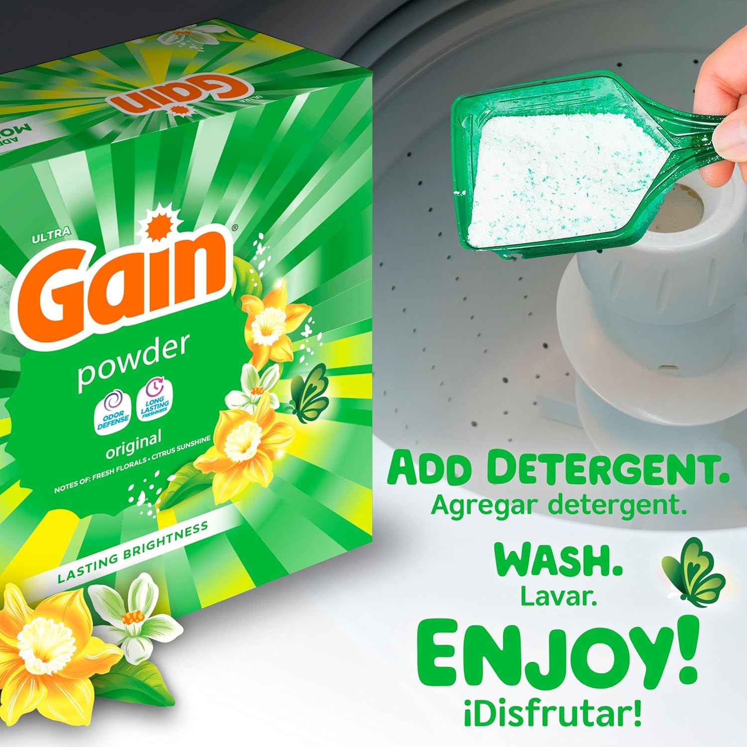Gain Powder Laundry Detergent, Original Scent