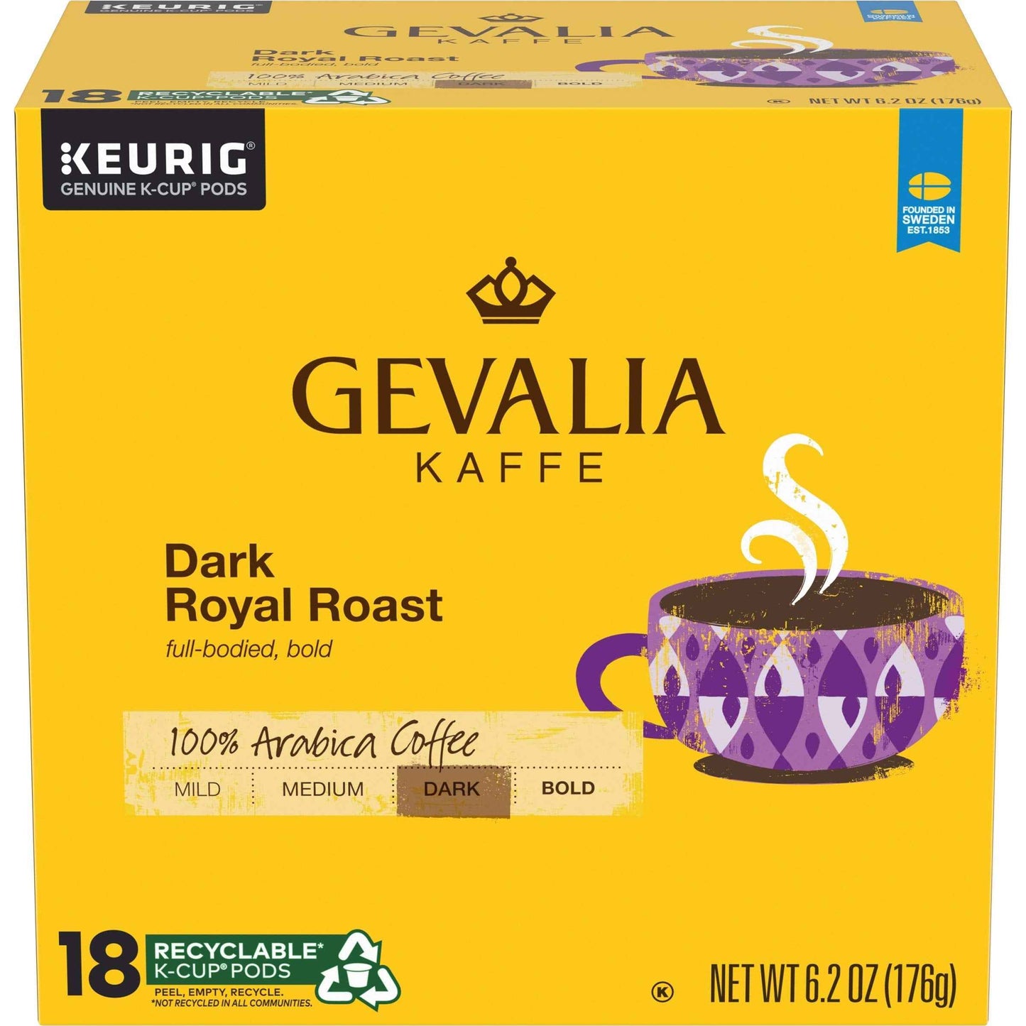 Gevalia Blend Mild Light Roast K-Cup Coffee Pods