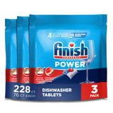 Finish Power Dishwasher Pods, No Pre-Rinse Dishwasher Detergent Soap For Deep Clean & Shine with Degreasing Power, Fresh Scent