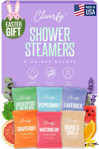 Cleverfy Shower Steamers Aromatherapy - Easter Basket Stuffers for Teens and Adults - Easter Gifts for Women and Men, Girls and Boys