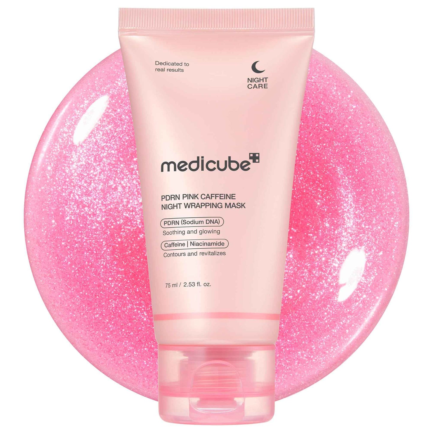 medicube Wrapping Mask, Vitamin C Overnight Peel Off Facial Mask | Brighten & Defends Against Skin Stress for a Clear, Glowing Complexion | Korean Skin Care, 2.53 fl.oz