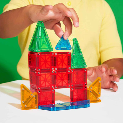 Magna-Tiles microMAGS 26-Piece Travel Magnetic Construction Set – Bold Colors, The Magnetic Building Brand