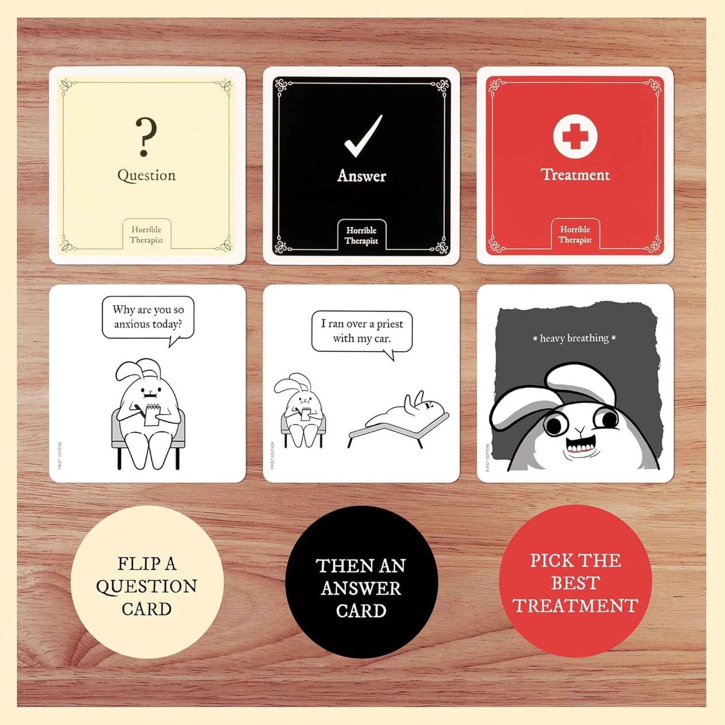 Horrible Therapist: by Exploding Kittens - A Card Game for 3-8 Players, Ages 17+ - Adult Party Game for Family Night