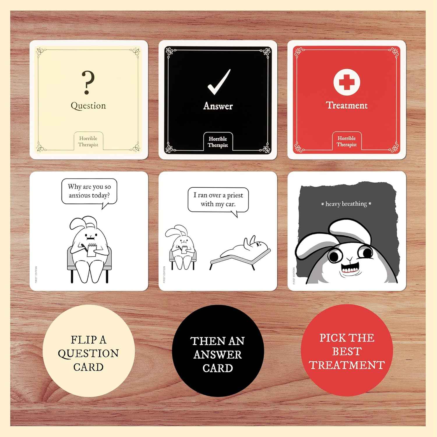 Horrible Therapist: by Exploding Kittens - A Card Game for 3-8 Players, Ages 17+ - Adult Party Game for Family Night