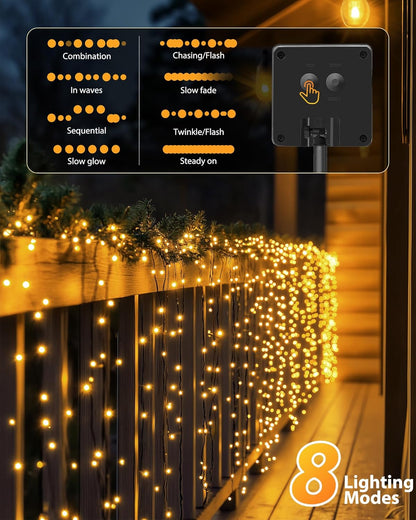 Brightown_2_Pack_Solar_Christmas_Lights,_LED_Solar_String_Lights_Outdoor_Waterproof_with_8_Modes,_Solar_Light_Outdoor_for_Patio_Yard_Tree_Garden_Party_Decorations
