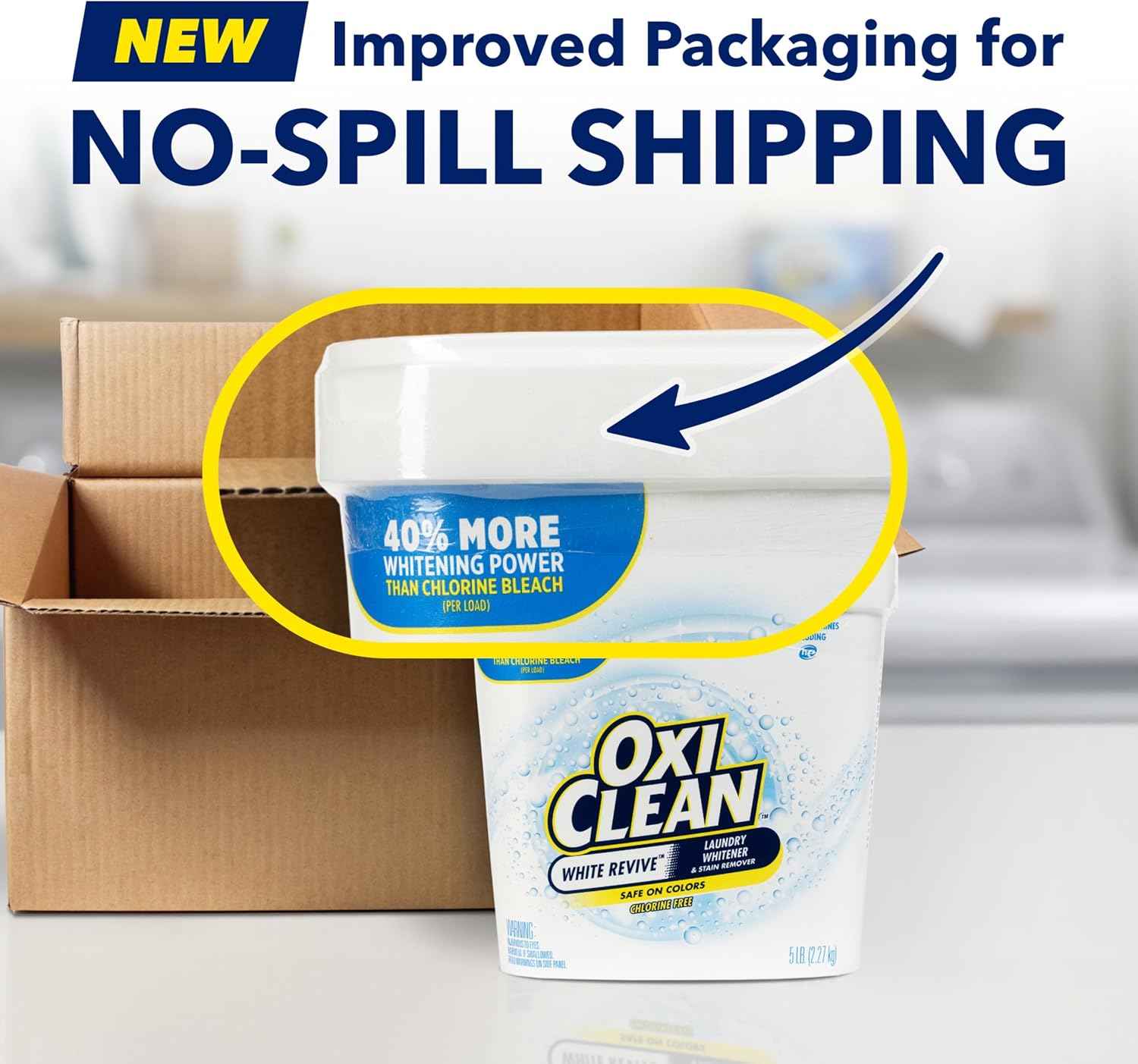 OxiClean White Revive Laundry Whitener and Stain Remover Powder, Alternative to Bleach for Laundry