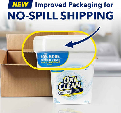 OxiClean White Revive Laundry Whitener and Stain Remover Powder, Alternative to Bleach for Laundry