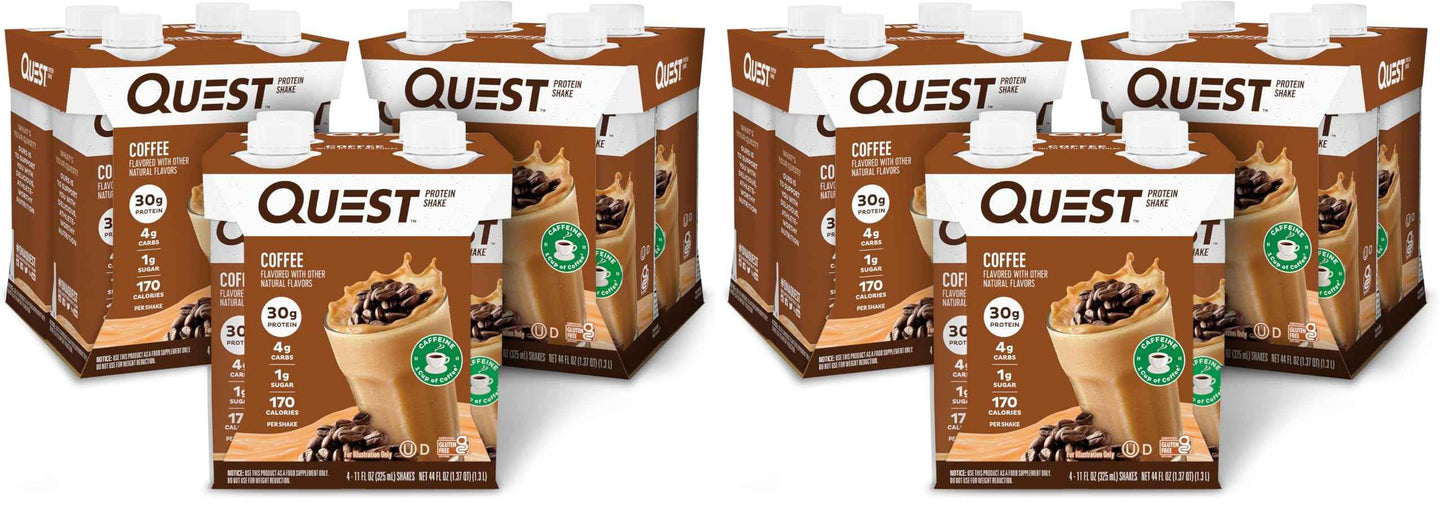Quest Nutrition Ready to Drink Protein Shake, 30g Protein, 3g Net Carbs, Gluten Free, Keto Friendly