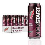 Mountain Dew Kickstart, 92mg Caffeine, Vitamins B & C, 80 Calories, 5% Juice, 16 Fl Oz (Pack of 12)